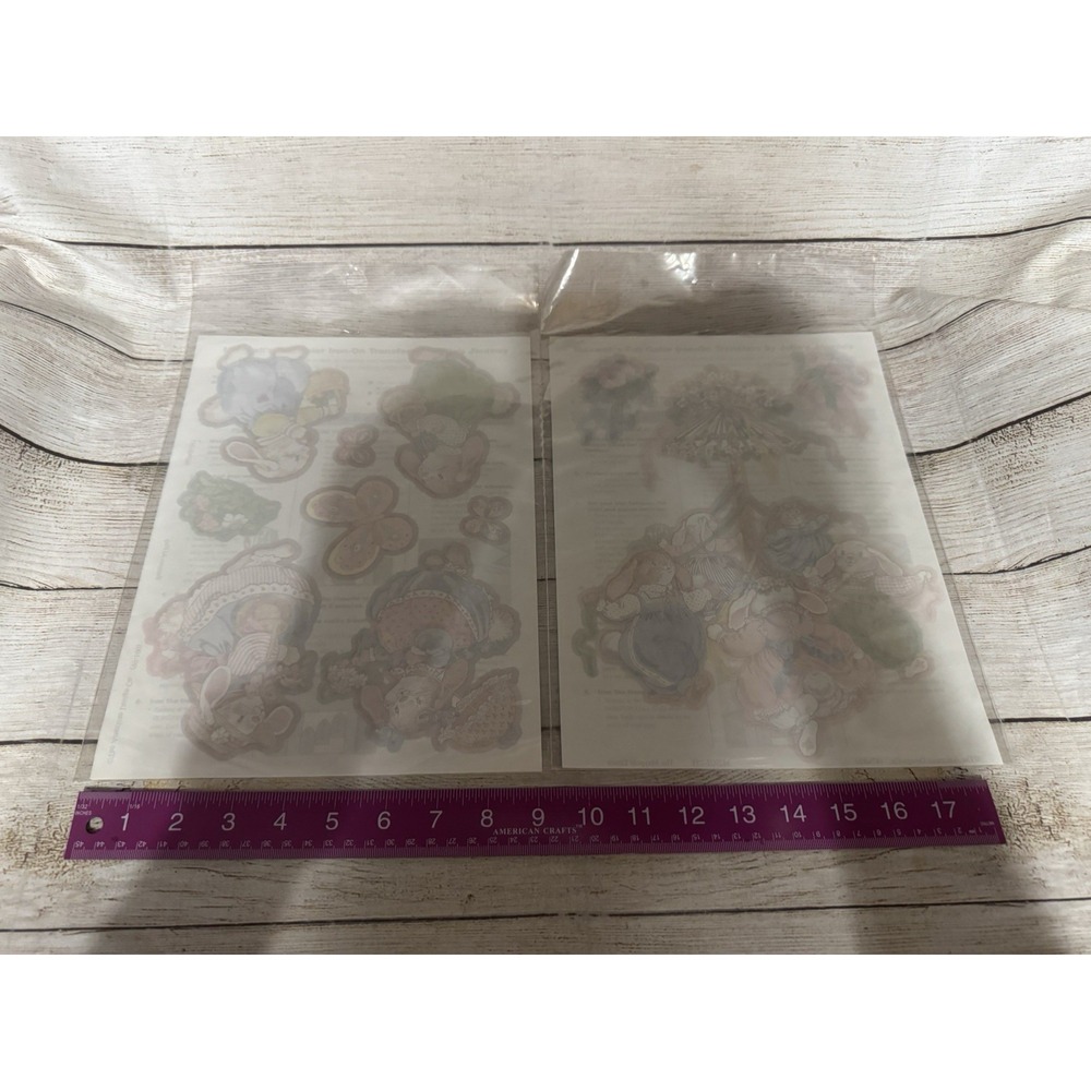 Lot of 6 NOS Maxwell Iron-On Transfers by Julie's Journey Bunny Floral Ballet H - Picture 5 of 7